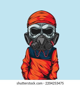 BIG HEAD URBAN SKULL CHARACTER