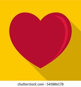 Big heart icon. Flat illustration of big heart vector icon for web