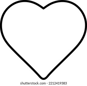 Big Heart Icon trendy and modern placeholder symbol 