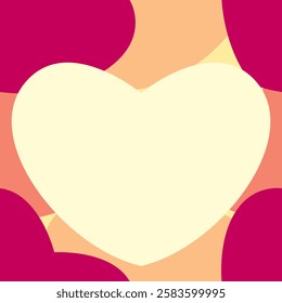 Big heart pattern design for a print 