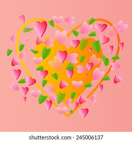 Big heart with small heart