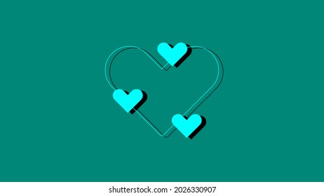 Big heart with small hearts