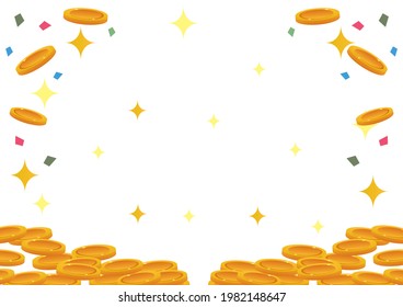 Fondo de la moneda de la oportunidad de éxito
