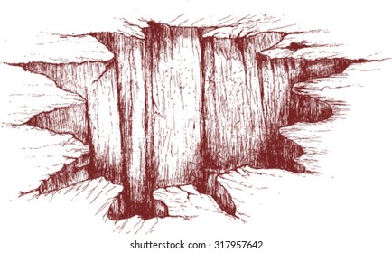 big hole, sketch