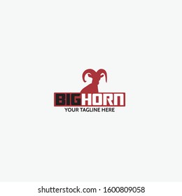 Big Horn Vector Logo Design Template Stock Vector (Royalty Free ...