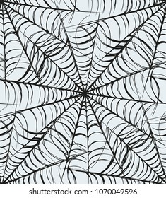Big horrible snare full curve tissue isolated on white backdrop. Freehand outline black ink hand drawn picture objects sketchy in art scribble retro style pen on paper. Closeup view and space for text