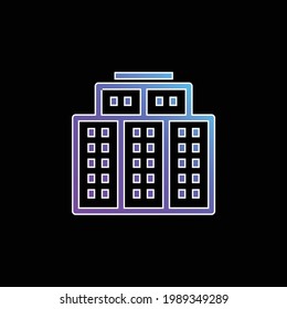 Big Hotel blue gradient vector icon