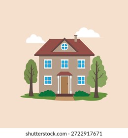 Ilustración vectorial de Edificio de Casa Grande