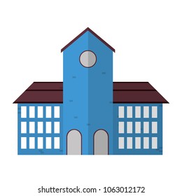 big house with windows design and door