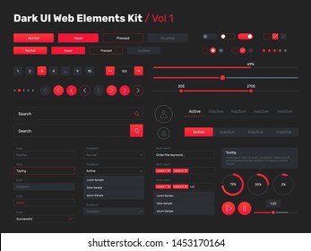 Big, Huge, Enhanced Ui Kit For Web Design, Mobile Apps With The Different Buttons, Graphics, Diagramms, Menu, Search, Tabs And Other. 