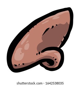 Big Human Nose Profile View -- Cartoon Illustration Style