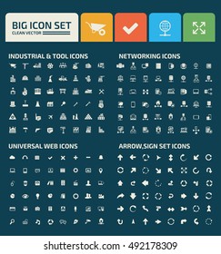 Big icon set,clean vector