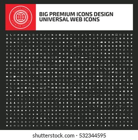 Big icon set,clean vector