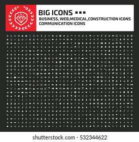 Big icon set,clean vector
