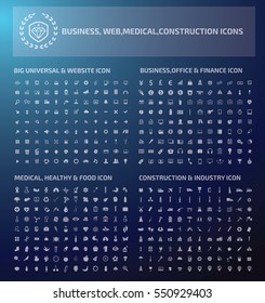 
Big icon set,clean vector