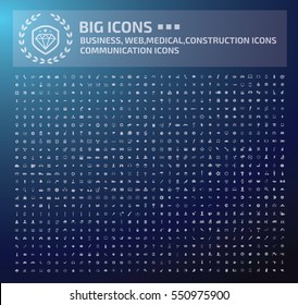 
Big icon set,clean vector