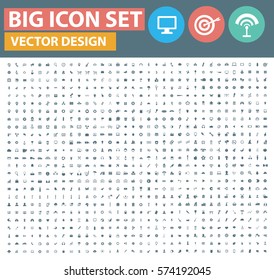 Big icon set,clean vector