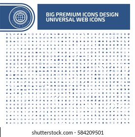 Big icon set,clean vector