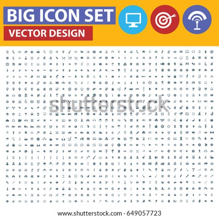 Big icon set,clean vector