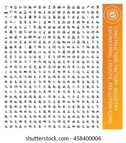 Big icon set,Construction and industry icon set,clean vector