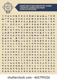 Big icon set,Construction and industry icon set,clean vector