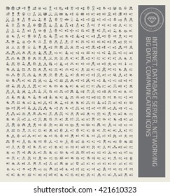 Big icon set,internet icon,database server icon,networking icon,big data icon,communication icon,vector