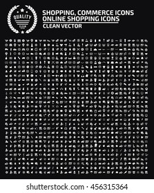 Big icon set,shopping icon set,clean vector