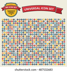 Big icon set,Universal icon,clean vector
