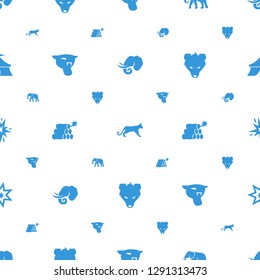 big icons pattern seamless white background. Included editable filled elephant, panther, dynamite, bear, explode, explosion, circus icons. big icons for web and mobile.