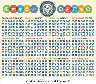 Big icons,Social media,finance,money,industry,networking,data,database,big data,analysis,web,arrow,education,construction,healthy care,calendar icons,clean vector