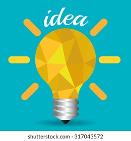 Big idea bulb design, vector illustration eps 10