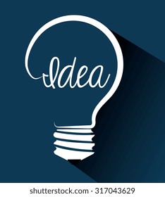 Big idea bulb design, vector illustration eps 10