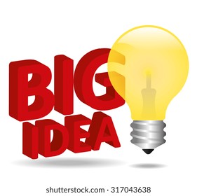 Big idea bulb design, vector illustration eps 10