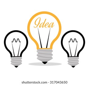 Big idea bulb design, vector illustration eps 10