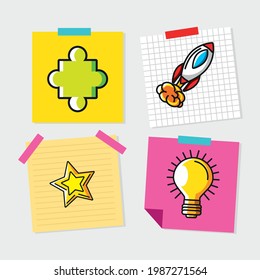 big idea bulb startup puzzle stickers