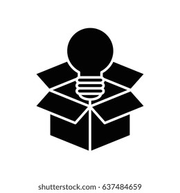Big idea bulb symbol