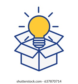 Big idea bulb symbol