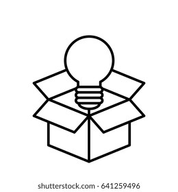 Big idea bulb symbol