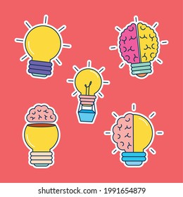 big idea bulbs icon set