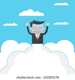 Big idea Business innovation rocket