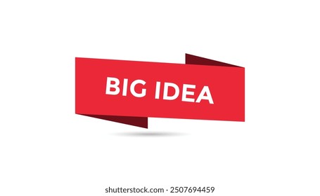 Big idea button web banner templates. Vector Illustration 
