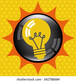 Big idea concept with light bulb design, vector illustration 10 eps graphic