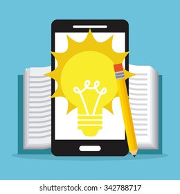 Big idea concept with light bulb design, vector illustration 10 eps graphic