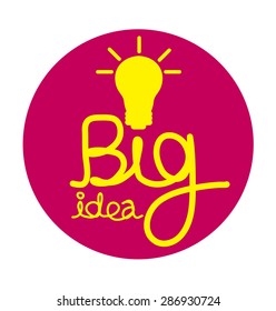 Big idea concept vector illustration.