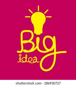 Big idea concept vector illustration.
