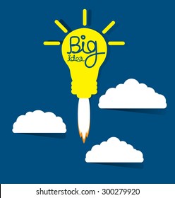 Big idea concept vector illustration.
