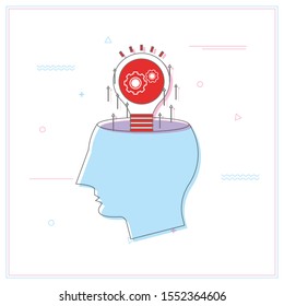 Big Idea Concept with white Background.