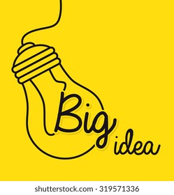Big idea, creative and intelligence theme design, vector illustration