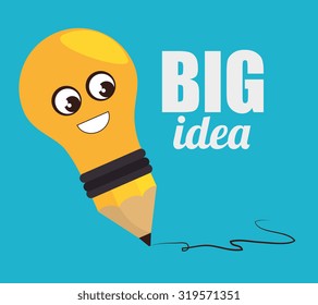 Big idea, creative and intelligence theme design, vector illustration