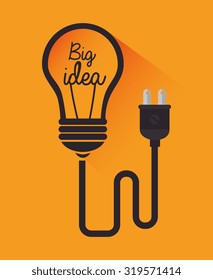 Big idea, creative and intelligence theme design, vector illustration